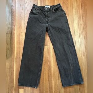 Abercrombie curve love 90s straight jeans - brown